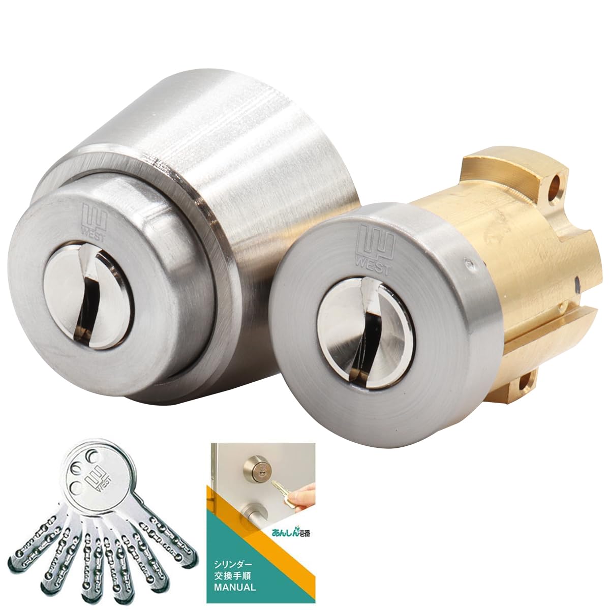 miwaページ Amazon | MIWA(美和ロック) PA/PG+LSP シリンダー錠 WESTリプレイス916